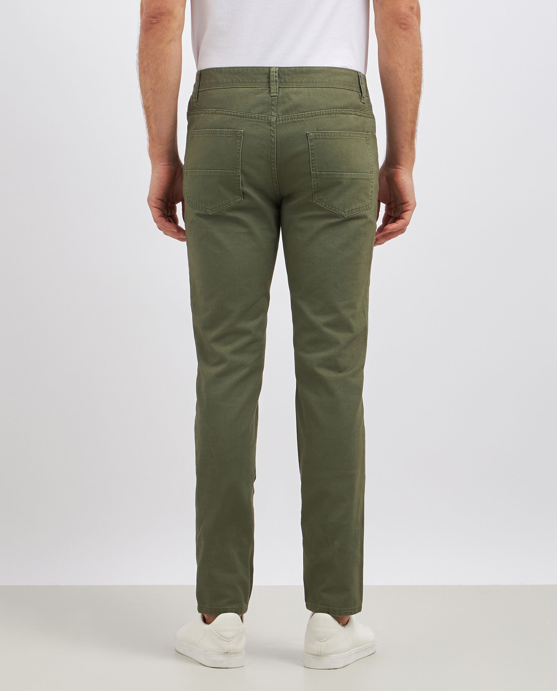 Pantaloni in puro cotone modello 5 tasche uomo