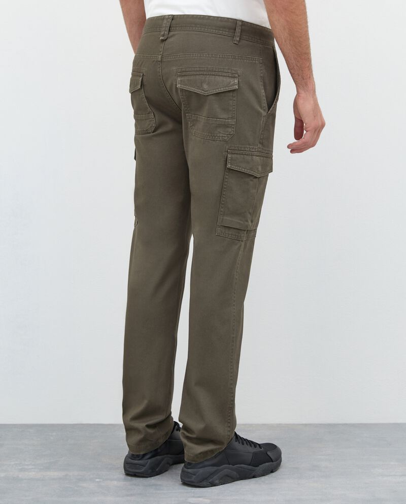 Pantaloni cargo in puro cotone uomodouble bordered 1 