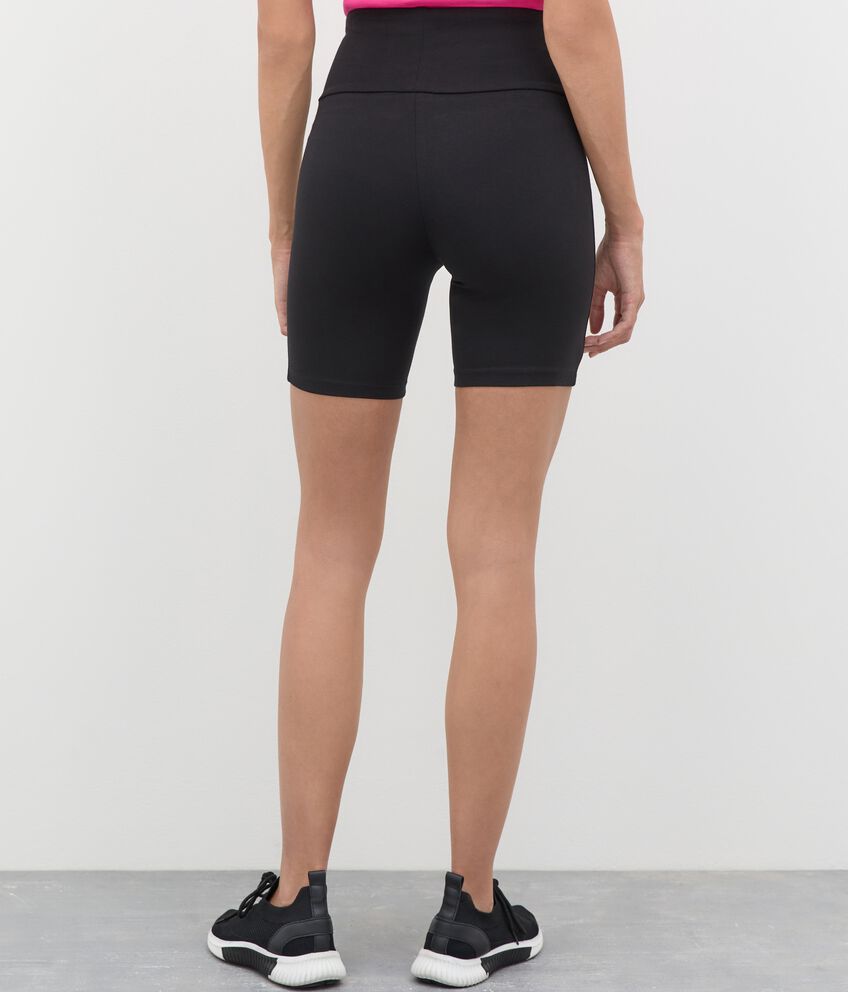 Shorts ciclista Holistic fitness in cotone stretch donna double 2 cotone