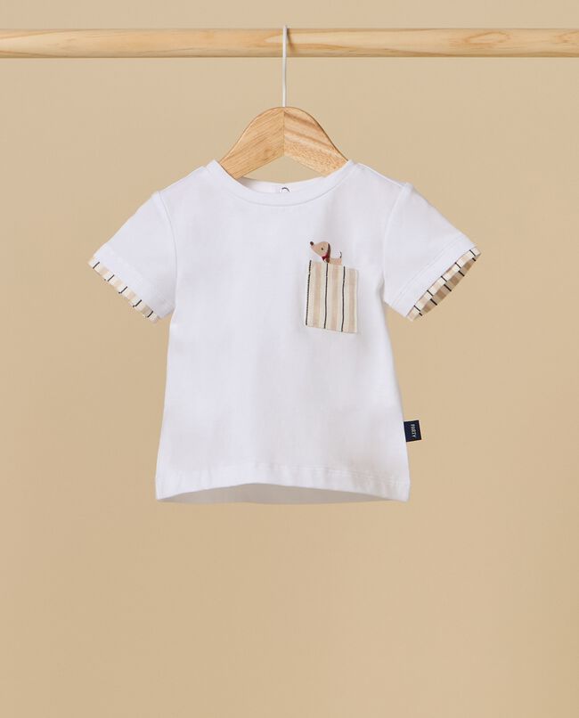 T-shirt IANA in cotone stretch neonato carousel 0