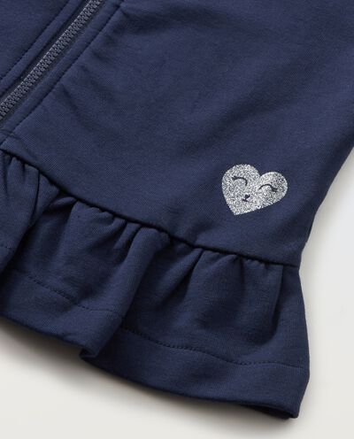 Cardigan in felpa di cotone neonata detail 1