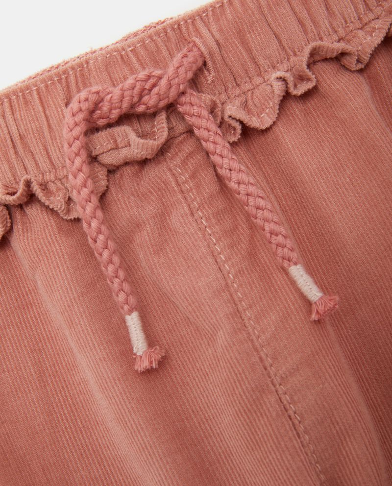 Pantaloni in velluto millerighe di puro cotone neonata single tile 1 
