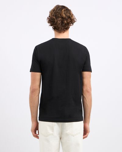 T-shirt in puro cotone con stampa uomo detail 1