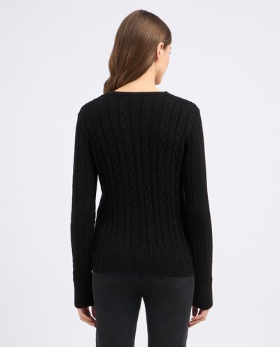 Pullover tricot in puro cotone donna detail 1