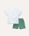 Set pigiama corto in puro cotone neonato