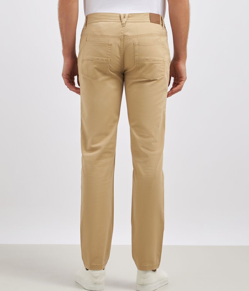Pantaloni in cotone stretch uomo double 2 