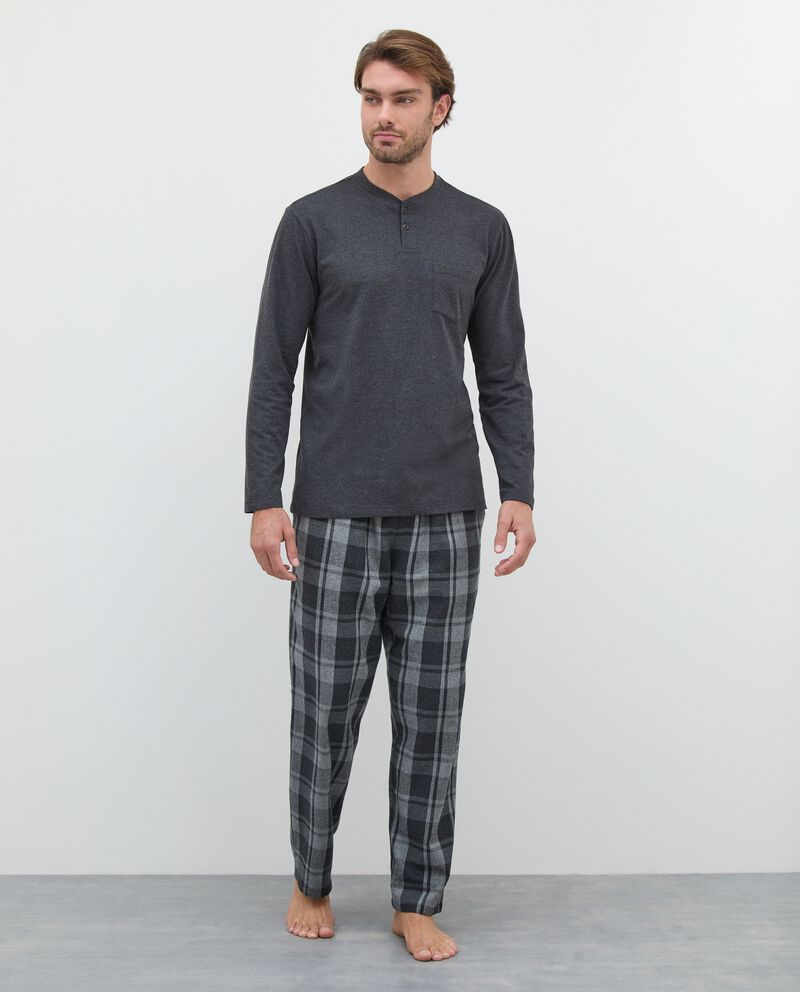 Pantalone pigiama in flanella di puro cotone uomo cover