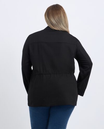 Giacca in misto lino donna curvy detail 1