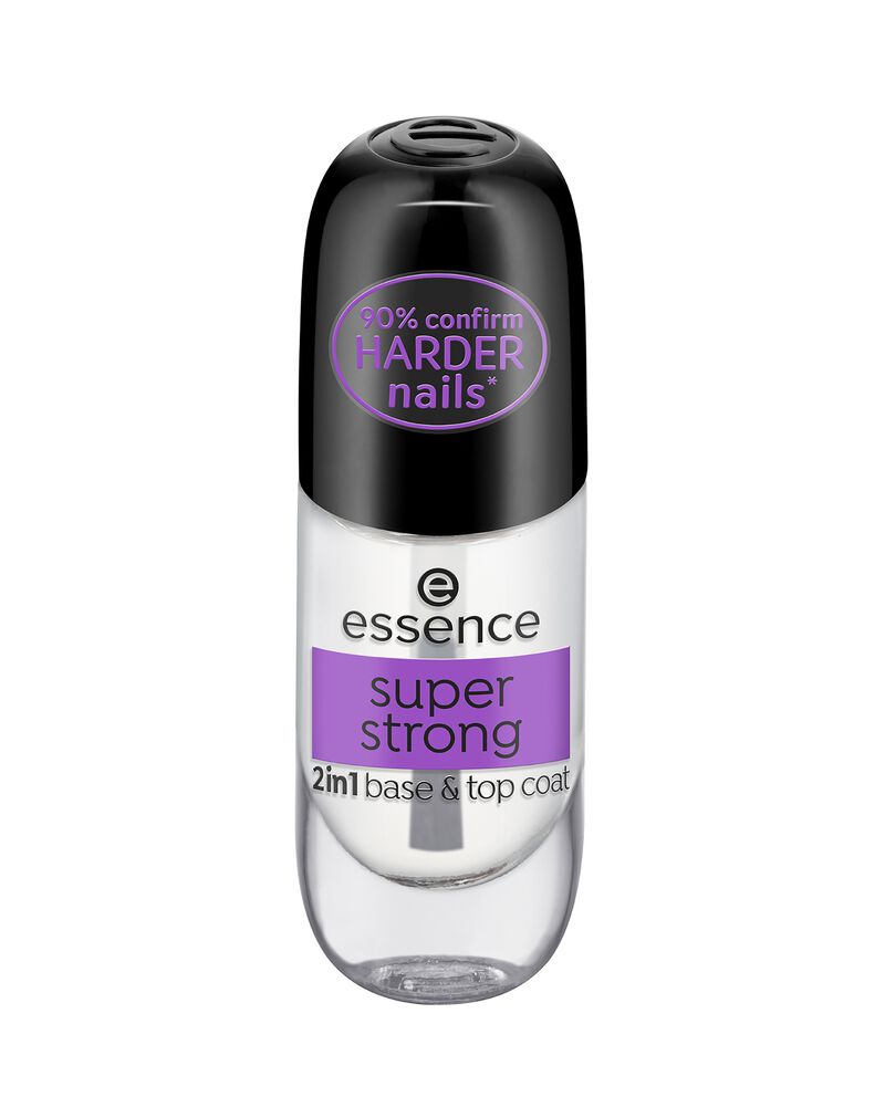 Essence super strong 2in1 smalto unghie base & top coat cover