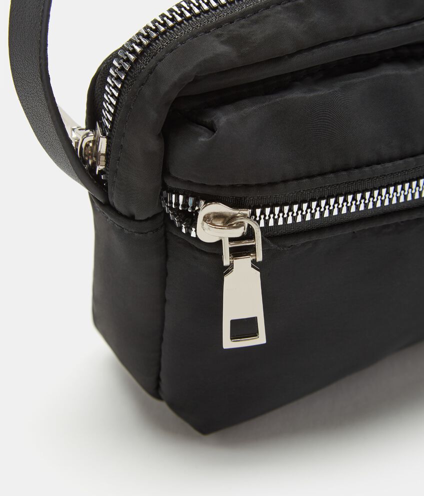 Minibag a tracolla con zip tinta unita donna double 2 