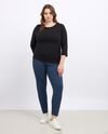 Leggings fitness in cotone stretch donna curvy