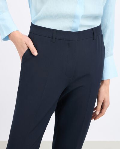 Pantalone in tessuto stretch donna detail 2