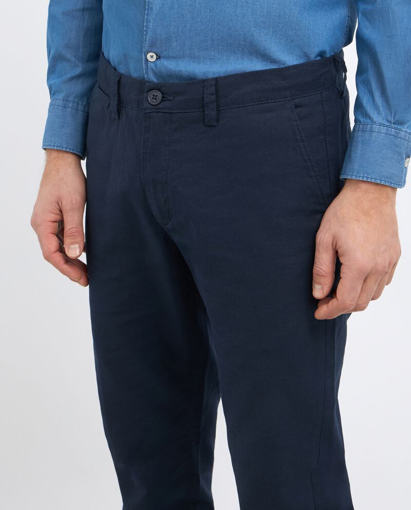 Pantaloni chino in misto lino uomo single tile 2 lino