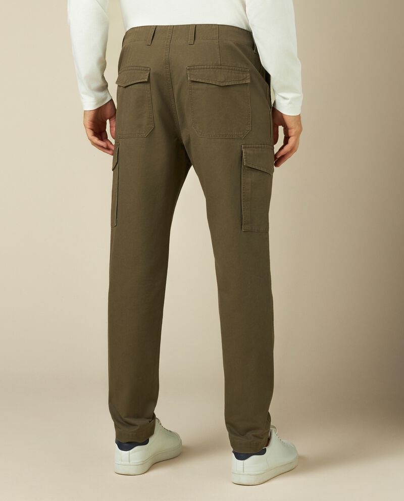 Pantaloni cargo in puro cotone uomo single tile 1 