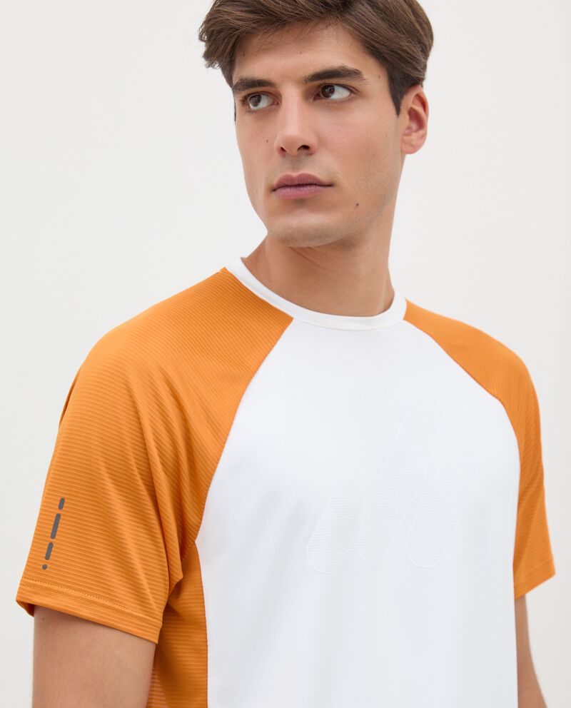 T-shirt fitness elasticizzata bicolor uomo single tile 2 