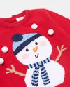 Maglione natalizio in maglia di cotone neonato