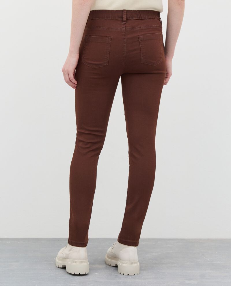 Pantaloni elasticizzati in misto cotone donnadouble bordered 1 cotone