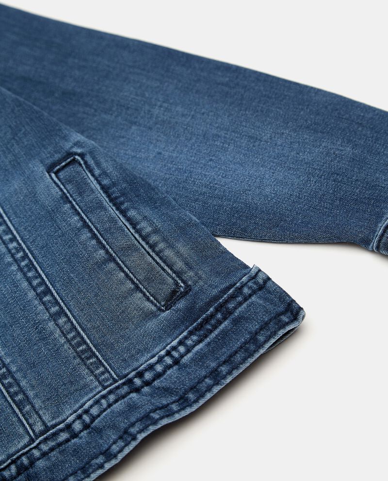 Giubbino di jeans in misto cotone neonato single tile 1 null