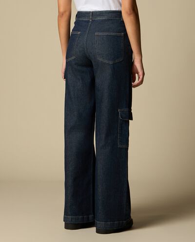 Jeans wide leg con tasche donna detail 1