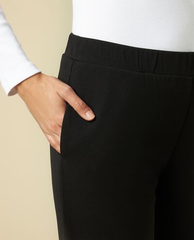 Pantaloni in tessuto crepe elasticizzato donna detail 2