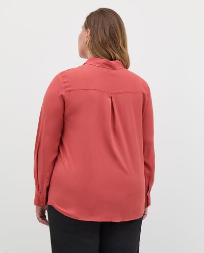 Camicia curvy in cotone stretch donna detail 1