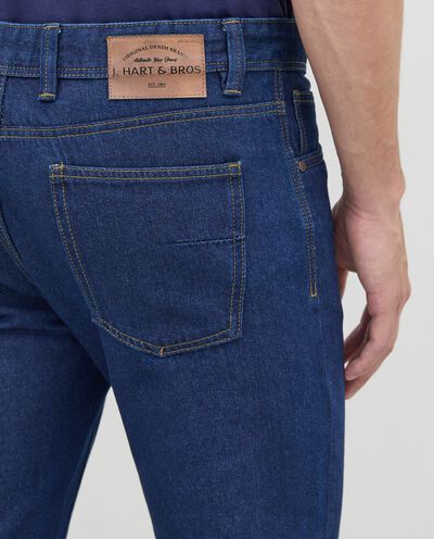 Jeans slim fit 5 tasche in misto cotone uomo detail 2
