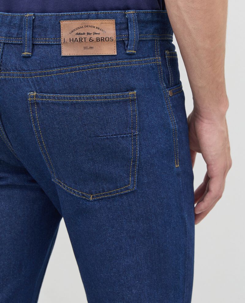 Jeans slim fit 5 tasche in misto cotone uomodouble bordered 2 cotone