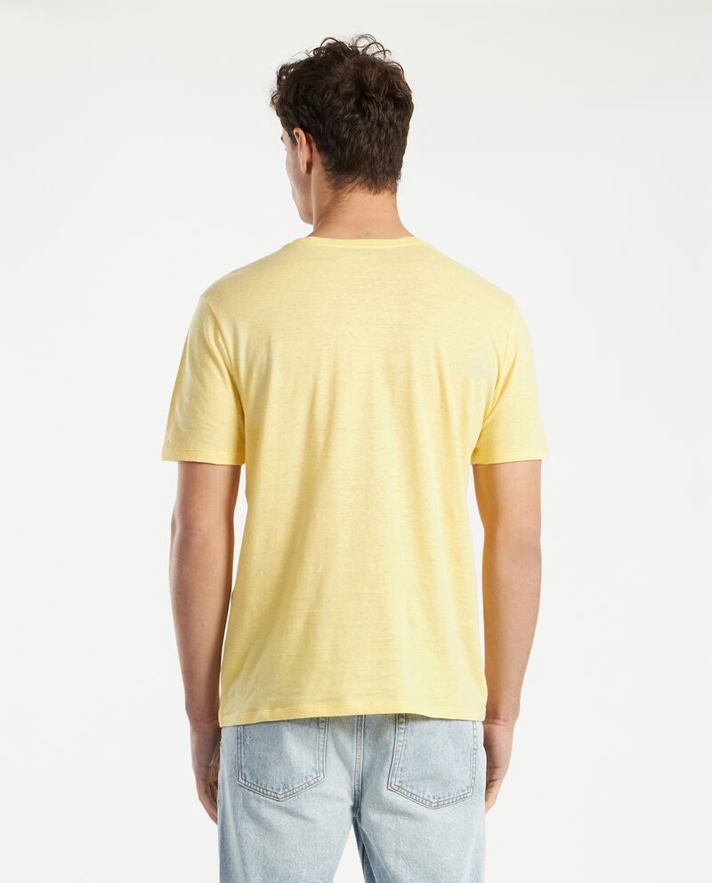 T-shirt in lino misto cotone uomo single tile 1 lino