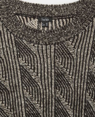Maglione girocollo con lavorazione a trecce donna detail 1