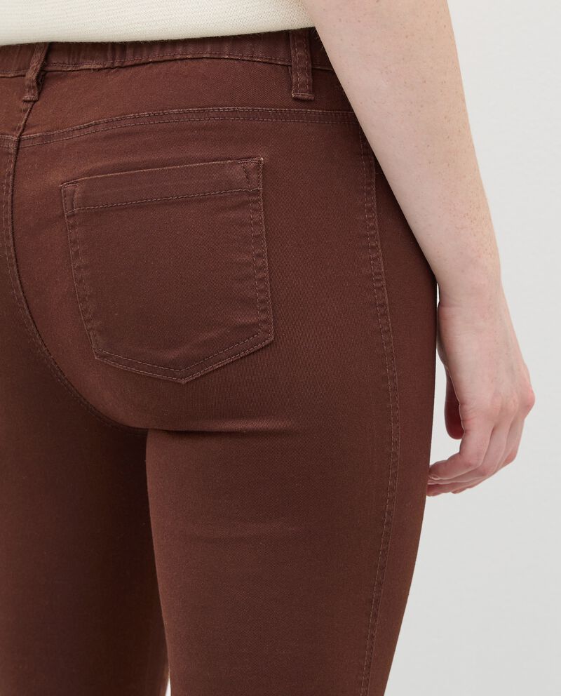 Pantaloni elasticizzati in misto cotone donna single tile 2 cotone