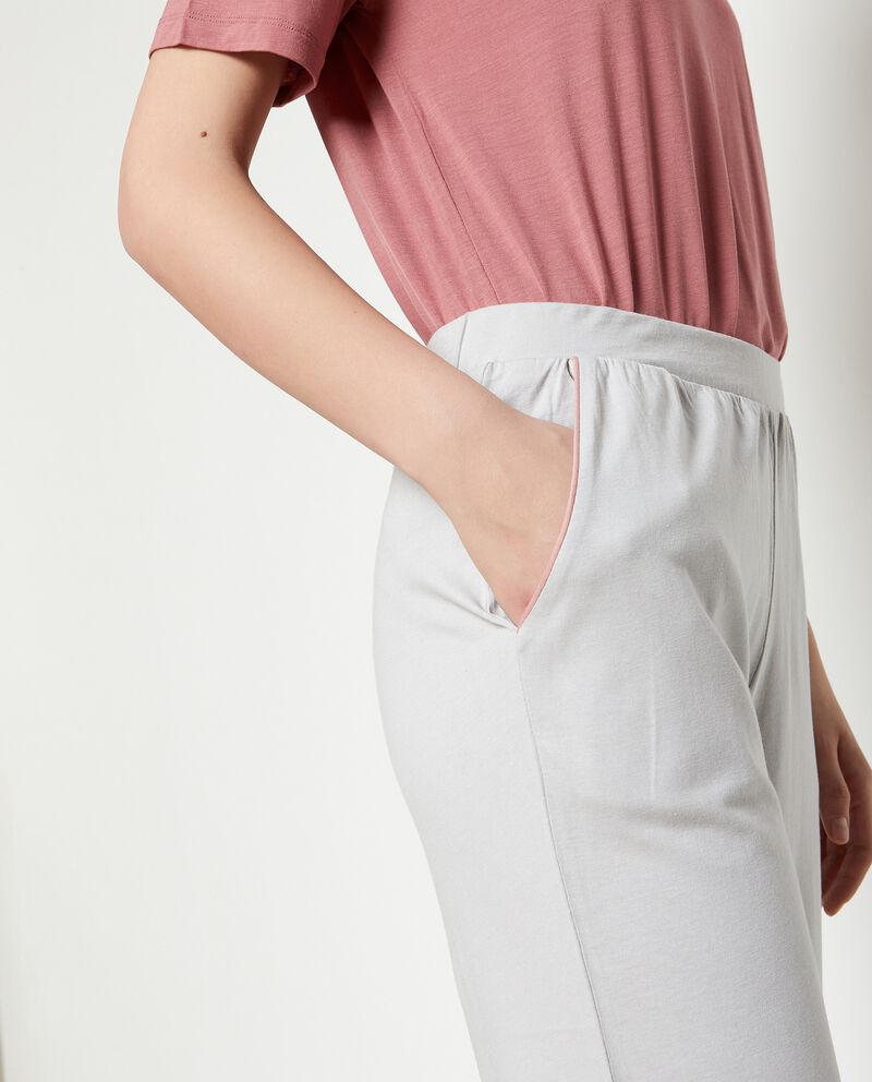 Pantaloni del pigiama in cotone misto modal donnadouble bordered 2 
