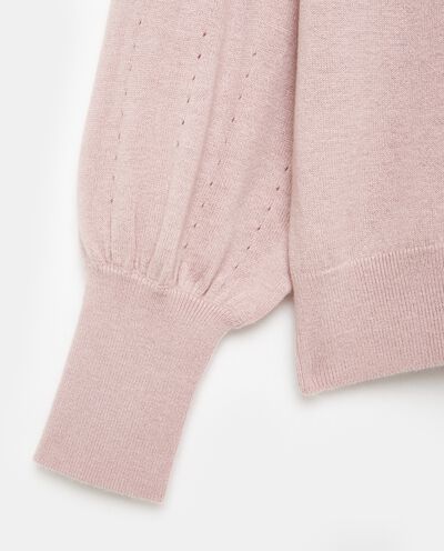 Pullover in lana misto cashmere donna detail 1