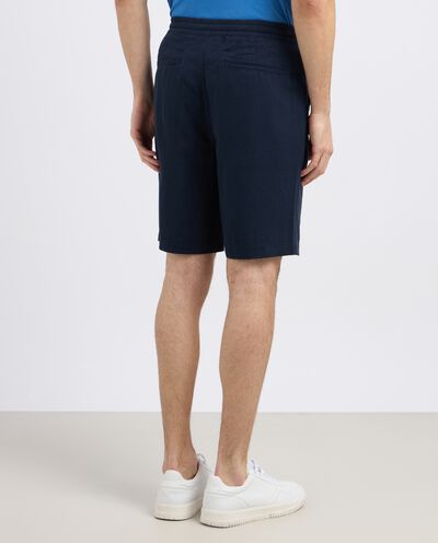 Shorts in misto lino uomo detail 2