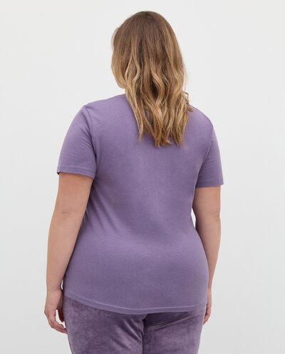 T-shirt curvy fitness in puro cotone donna detail 1