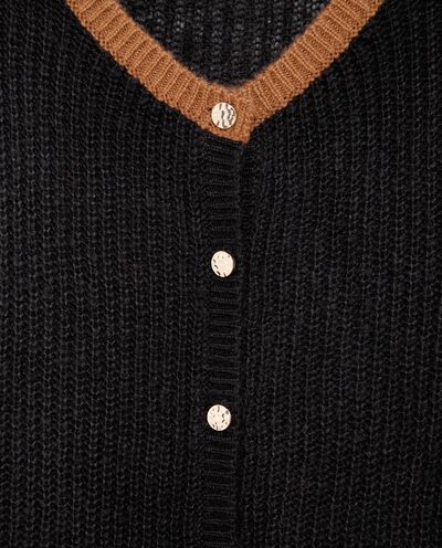 Cardigan in tricot a costine donna detail 1