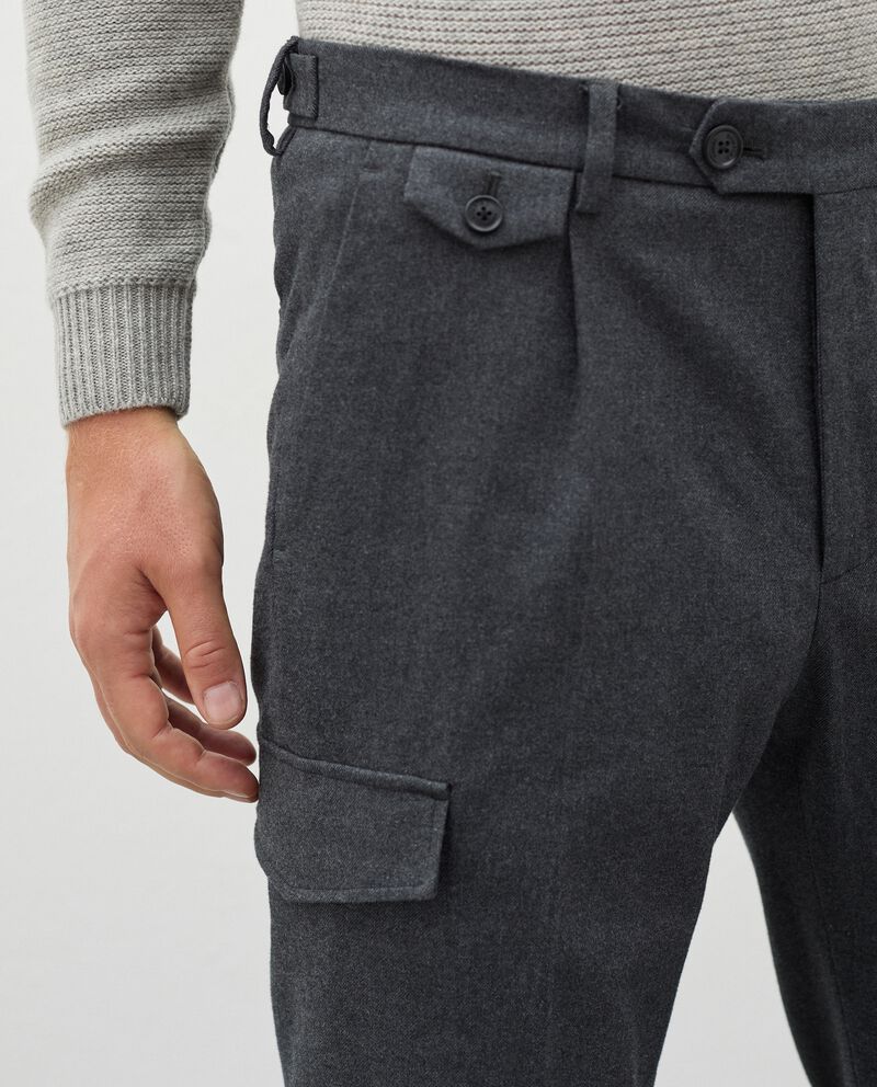 Pantaloni eleganti cargo uomo single tile 2 