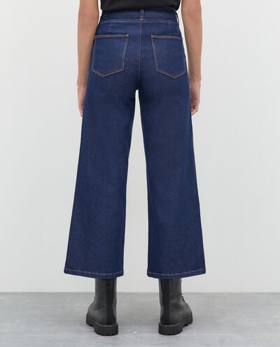 Jeans cropped wide leg donna detail 1
