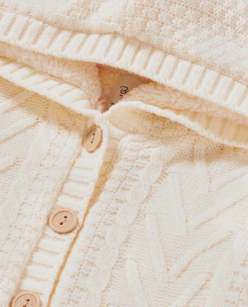 Giacca tricot con cappuccio neonata single tile 1 