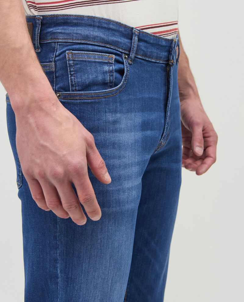 Jeans in cotone elasticizzato modello slim uomo single tile 2 