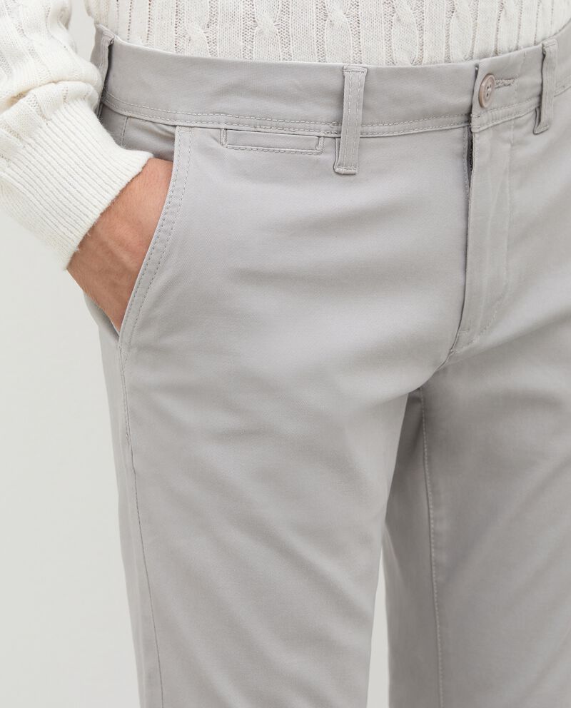 Pantaloni chino in cotone stretch uomo single tile 2 cotone