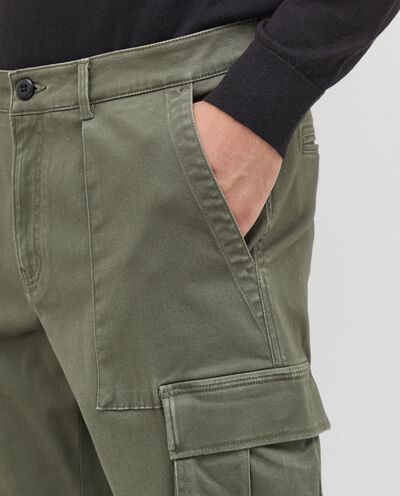 Pantaloni cargo in cotone stretch uomo detail 2