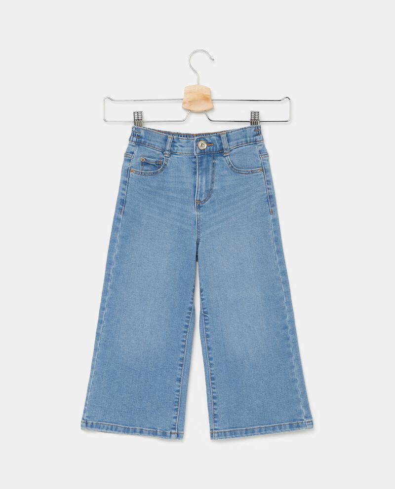 Jeans wide leg in misto cotone bambina single tile 0 