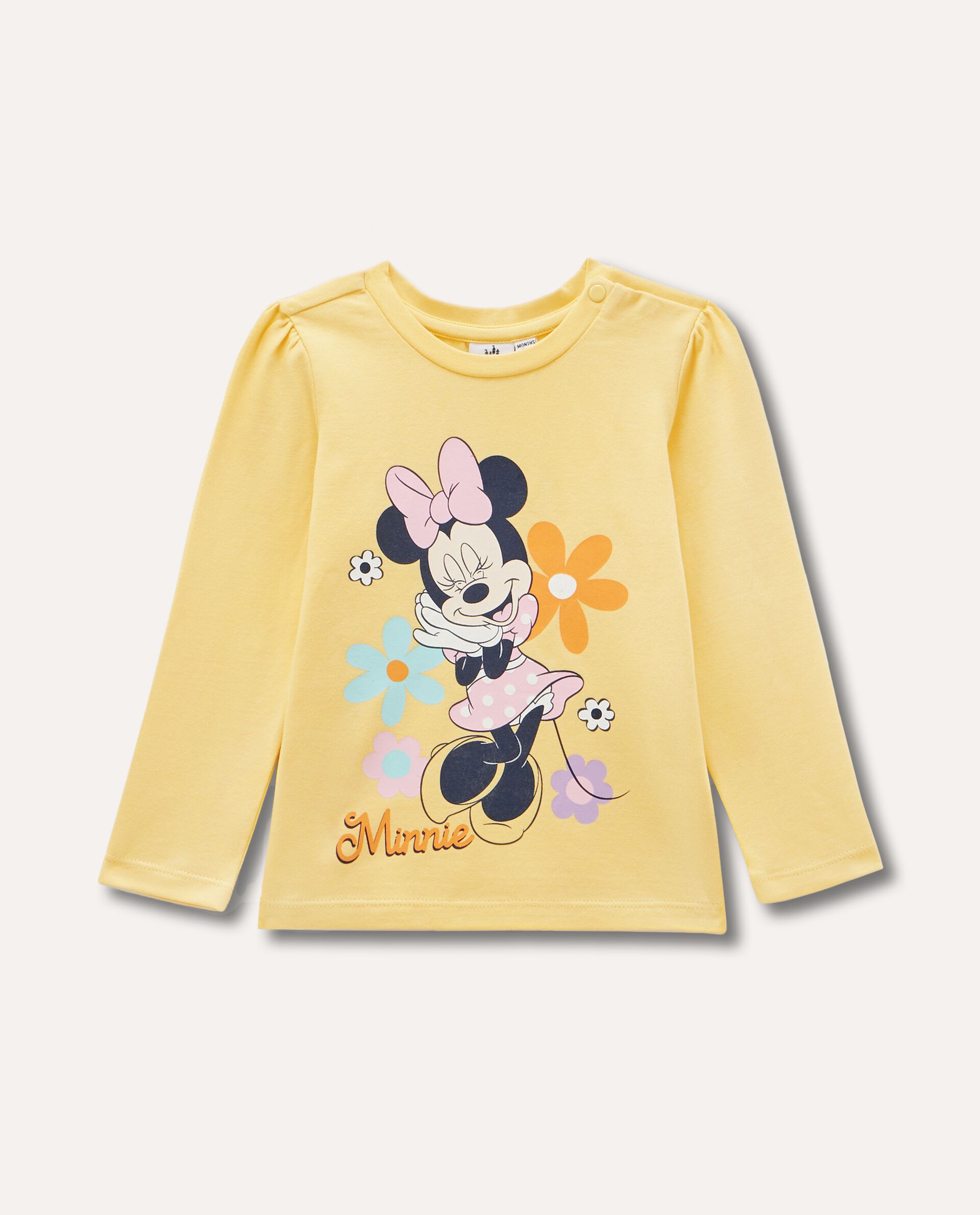 T-shirt Disney a maniche lunghe in cotone neonata