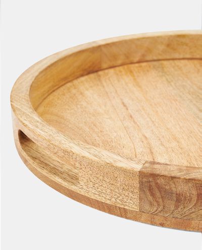 Vassoio rotondo in legno di mango detail 1