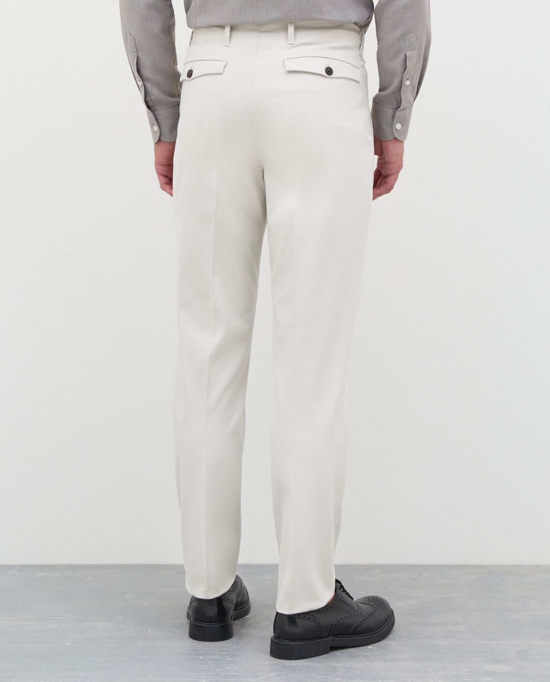 Pantaloni chino in cavarly twill di cotone uomo Rumford