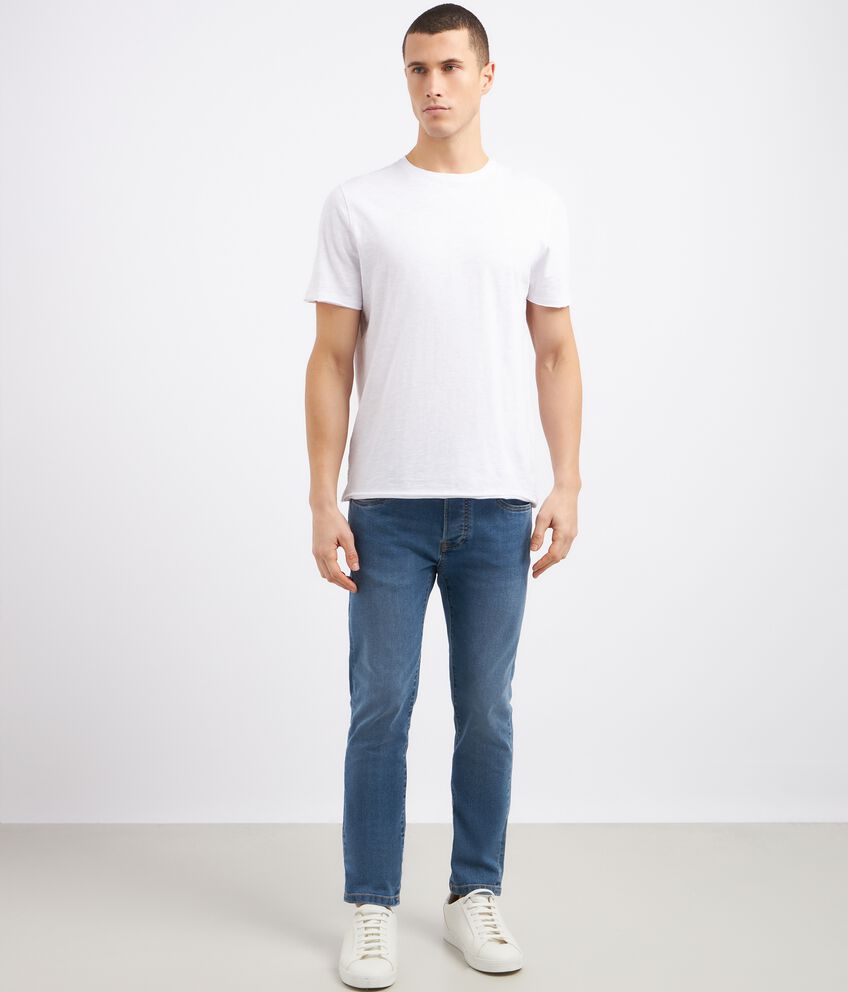 Jeans skinny in misto cotone stretch uomo double 1 