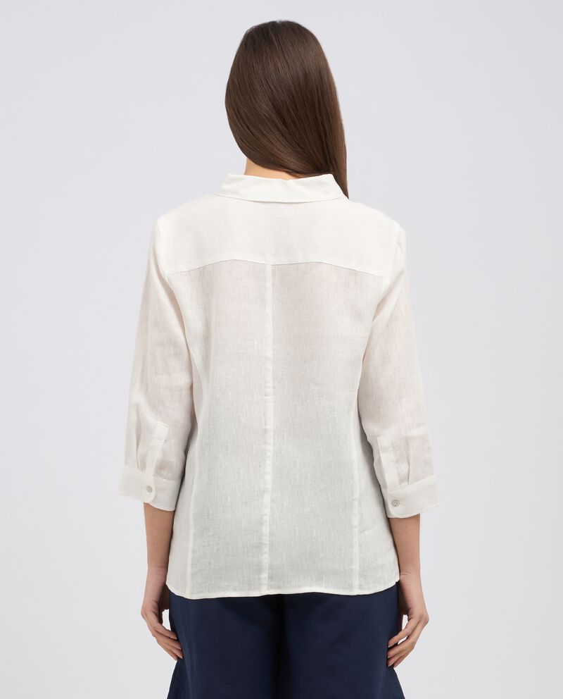 Camicia in puro lino donna single tile 1 cotone