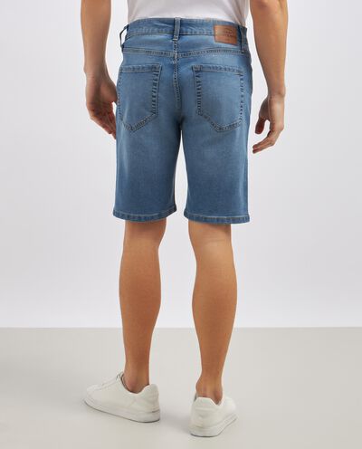 Shorts in denim di misto cotone uomo detail 2