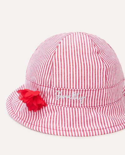 Cappello rigato in puro cotone neonata detail 1