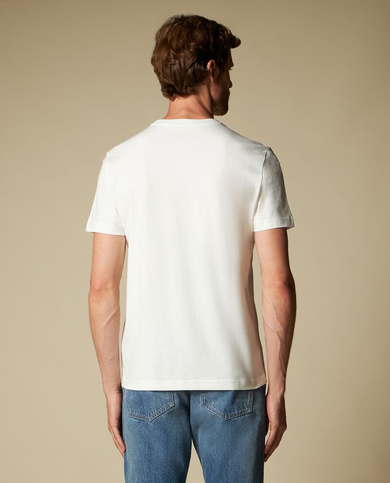 T-shirt girocollo in puro cotone uomo single tile 1 cotone